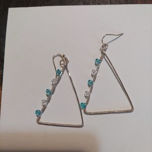 Handmade wire earrings Swarovski crystals